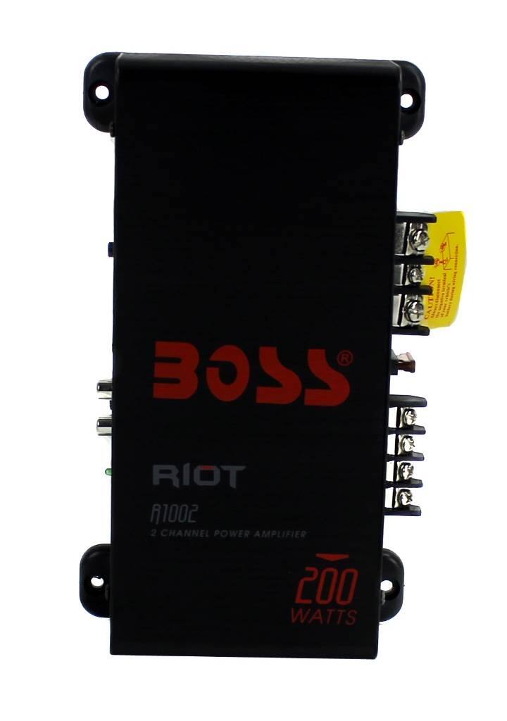 BOSS RIOT A1002  
2 CHANNEL POWER AMPLIFIER  
200 WATTS