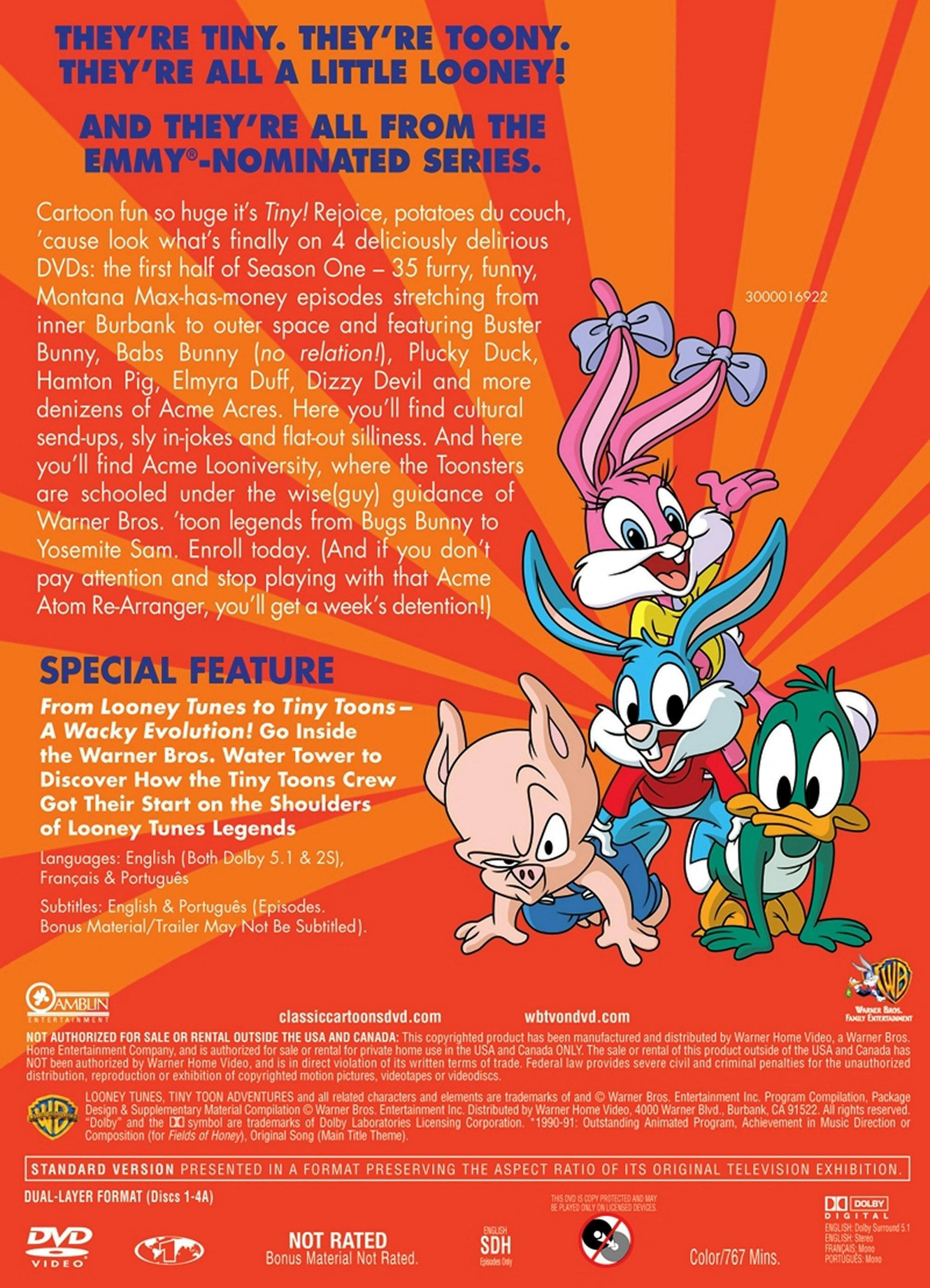 Angle. Steven Spielberg Presents Tiny Toon Adventures - Season 1, Vol. 1 (Box Set) [DVD].
