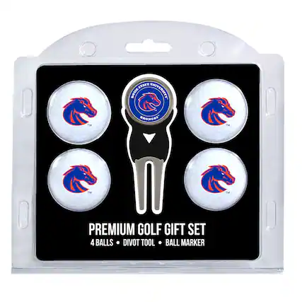 IDaho State University
BRONCOS
PREMIUM GOLF GIFT SET
4 BALLS • DIVOT TOOL • BALL MARKER