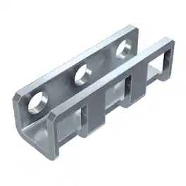RackSolutions - 1U Adapter Bracket, 2 Bends, 0.59 in Depth, Adjustable Rack Installation Depth - Metallic