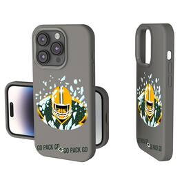 Keyscaper - NFL - Green Bay Packers 2024 Illustrated Limited Edition Soft Touch iPhone Case - 14 - Gray