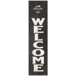 Jardine - CU Denver Lynx 12" x 48" Outdoor Leaner Welcome Sign - Black