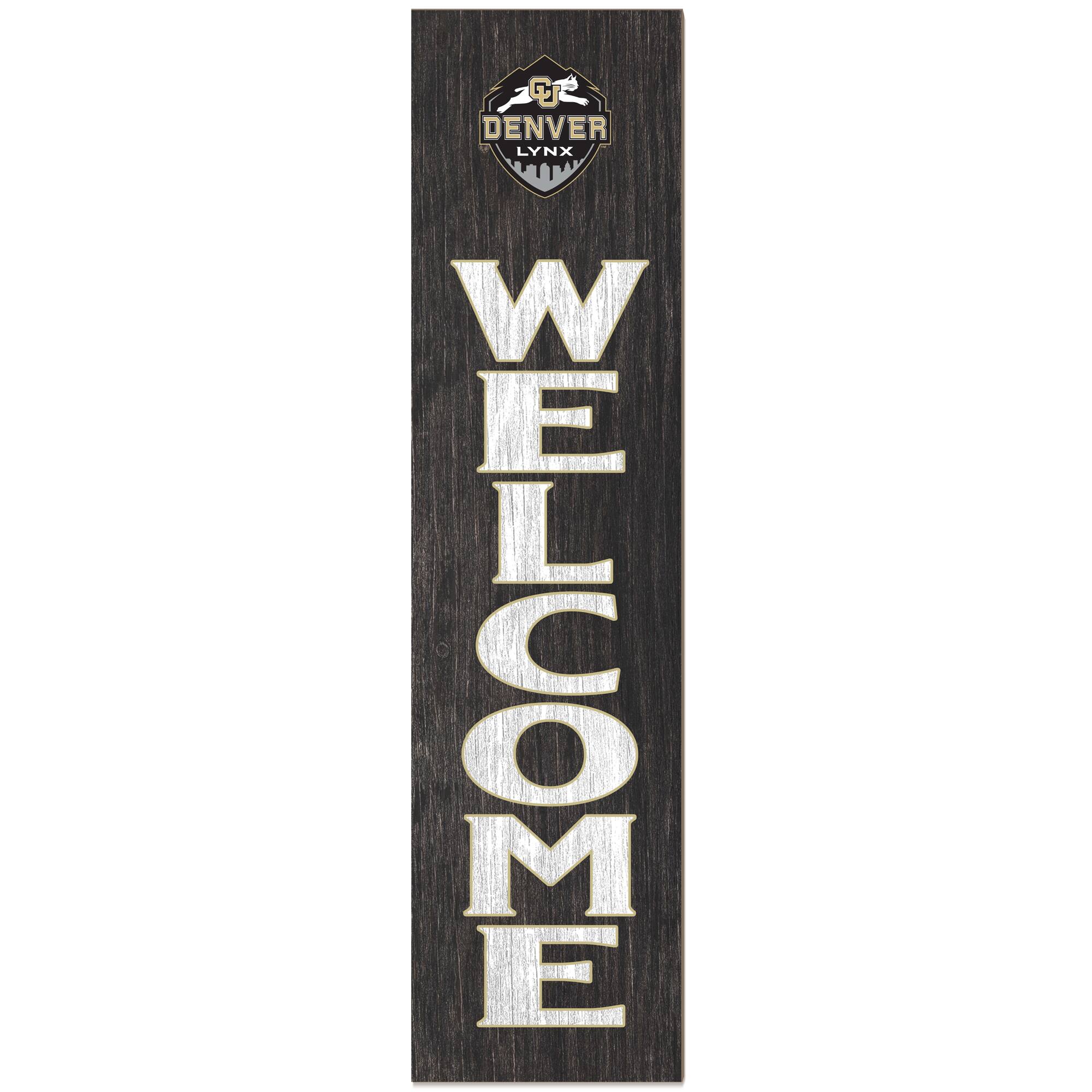 CU Denver Lynx 12" x 48" Outdoor Leaner Welcome Sign