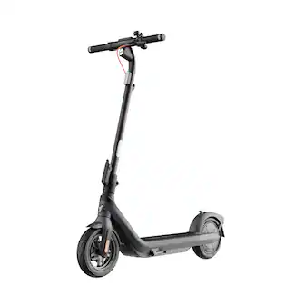 Front. Segway - E2 Pro Electric Scooter w/21.7 miles Max Operating Range & 18.6 mph Max Speed - Black.