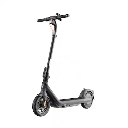 Front. Segway - E2 Pro Electric Scooter w/21.7 miles Max Operating Range & 18.6 mph Max Speed - Black.