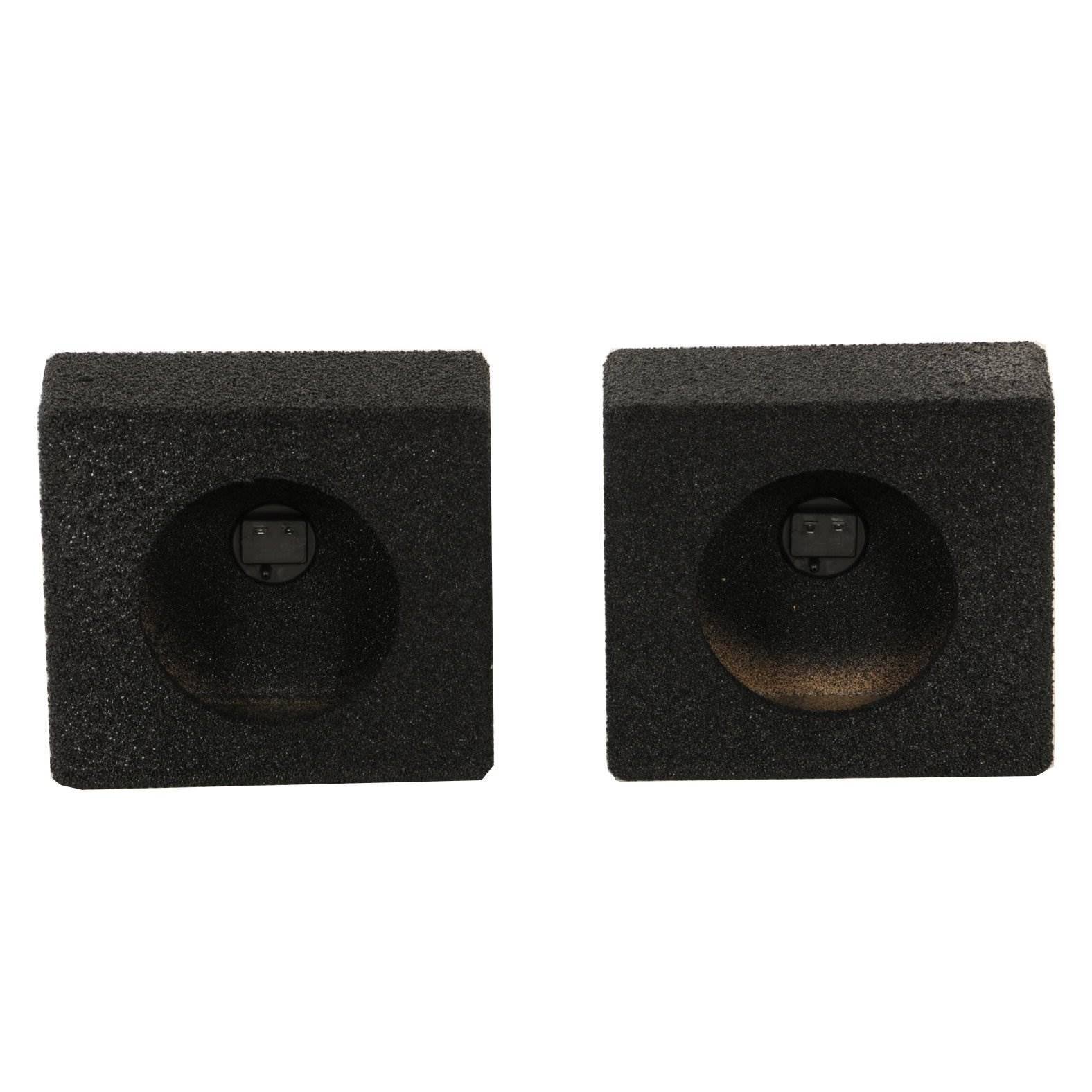 Alt View 2. QPower - QPower QBomb 6.5" Bedliner Spray Car Speaker Box Enclosures, Pair (2 Pack).