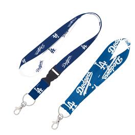 Fanatics - Los Angeles Dodgers 2-Pack Lanyard with Detachable Buckle & Key Strap Set - Multicolor