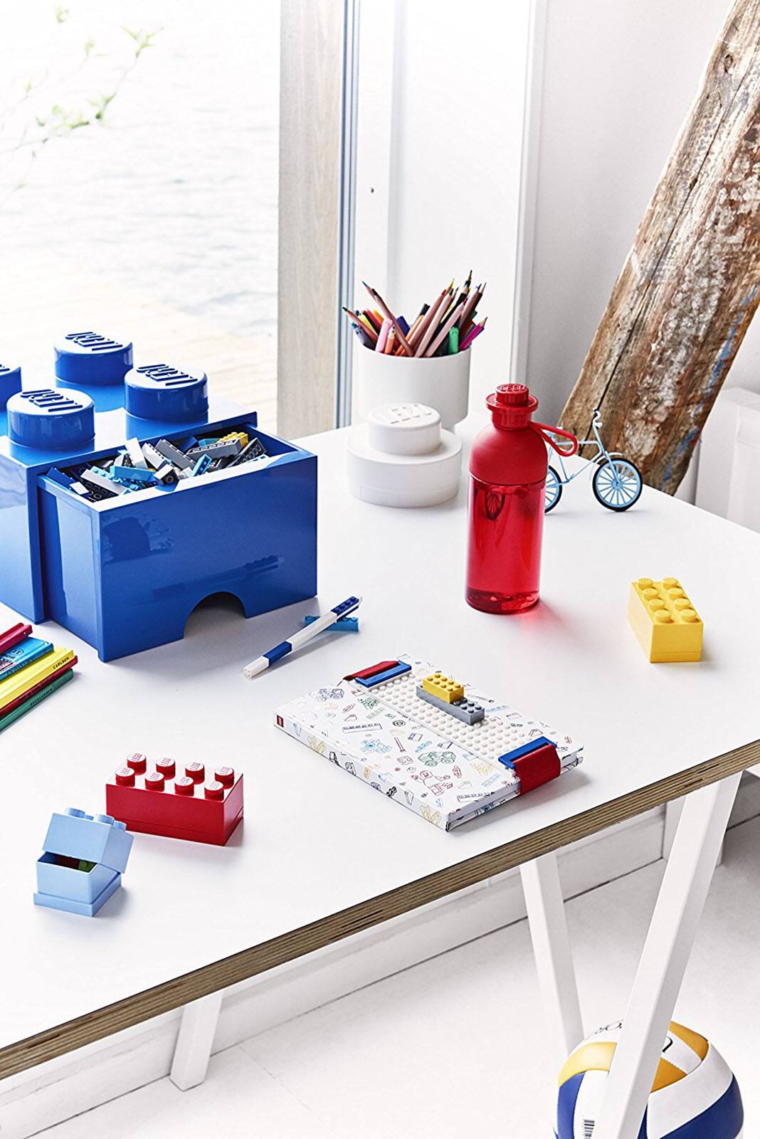 Alt View 11. Room Copenhagen - LEGO Storage Brick Drawer 4 - Bright Blue.
