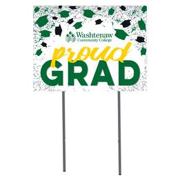Jardine - Washtenaw Community College Class of 2023 18" x 24" Yard Sign - White