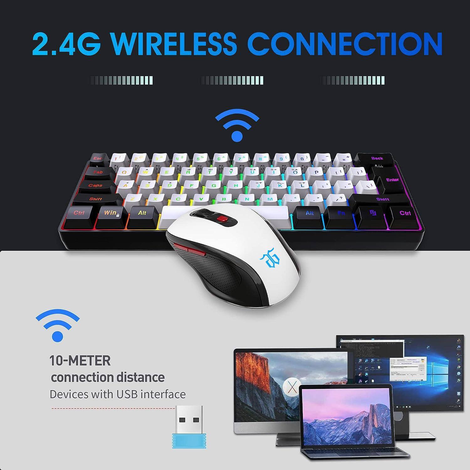 2.4G WIRELESS CONNECTION

10-METER connection distance
Devices with USB interface