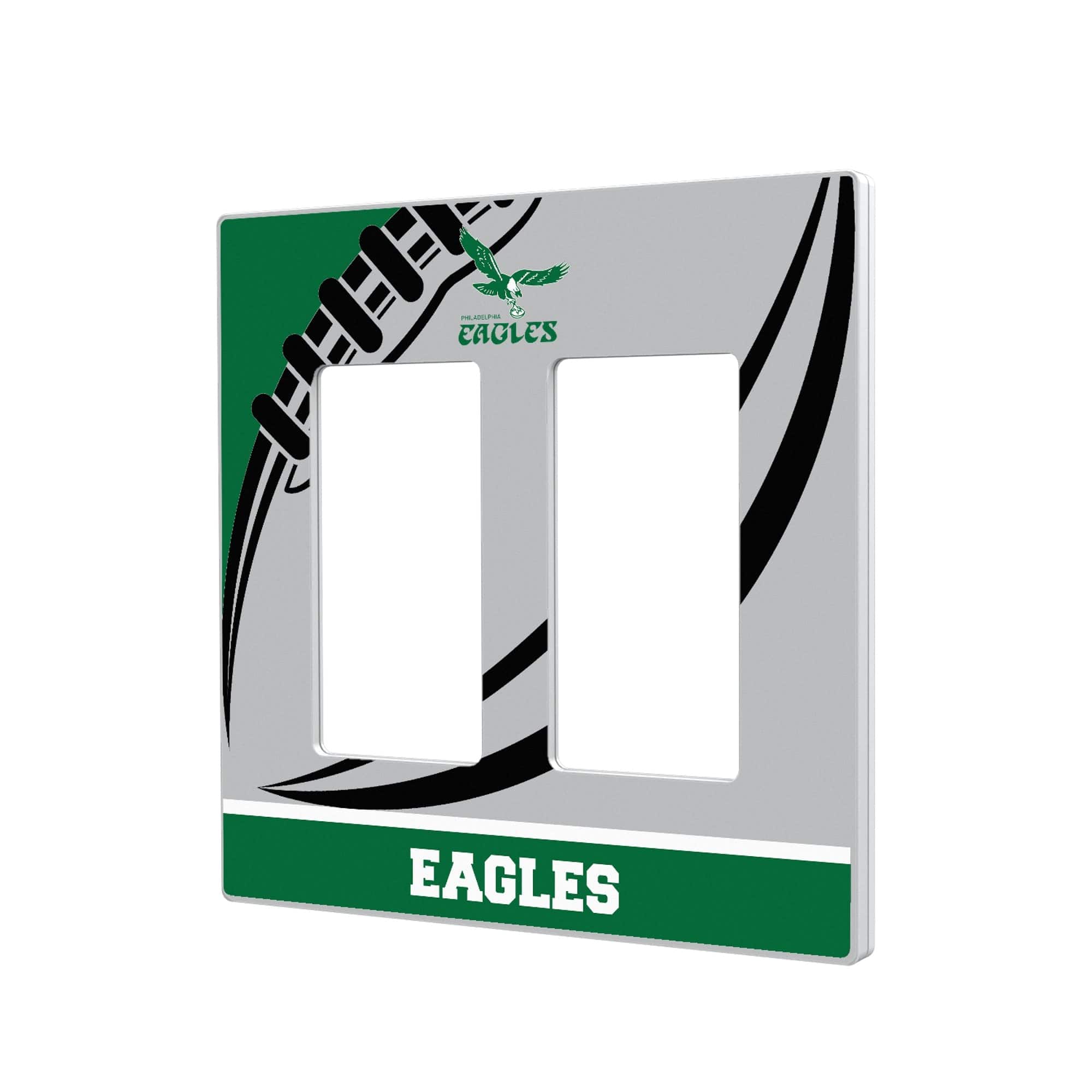 Keyscaper - Philadelphia Eagles Passtime Design Double Rocker Lightswitch Plate - Multicolor price history on PriceWatchPro