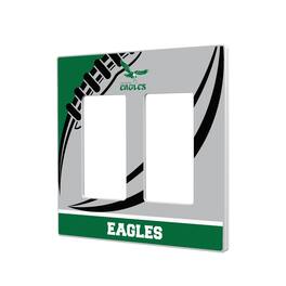 Keyscaper - Philadelphia Eagles Passtime Design Double Rocker Lightswitch Plate - Multicolor