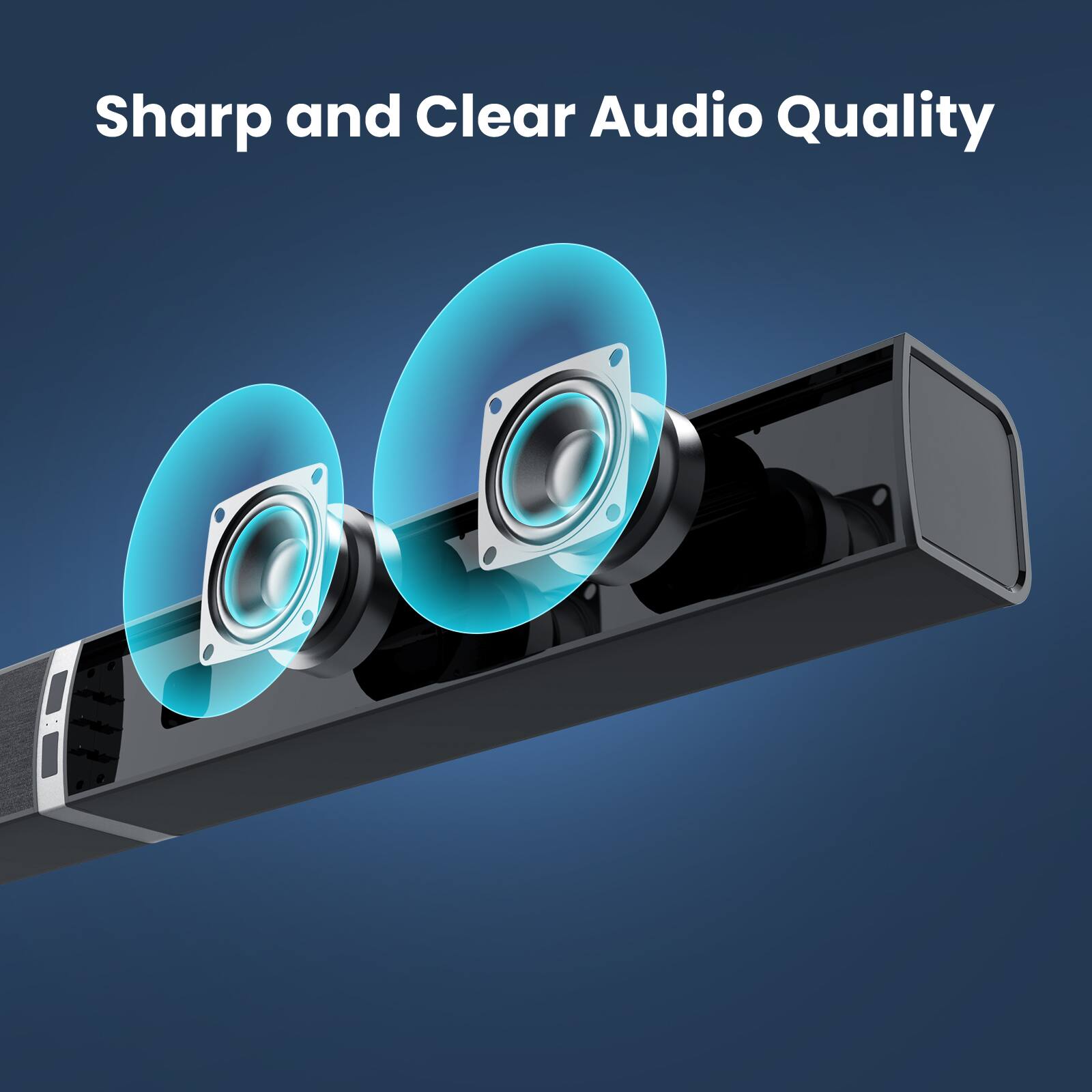 Sharp and Clear Audio Quality