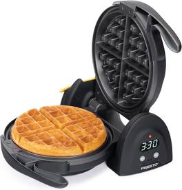 Presto - 03518 Digital Flip Waffle Maker - Black