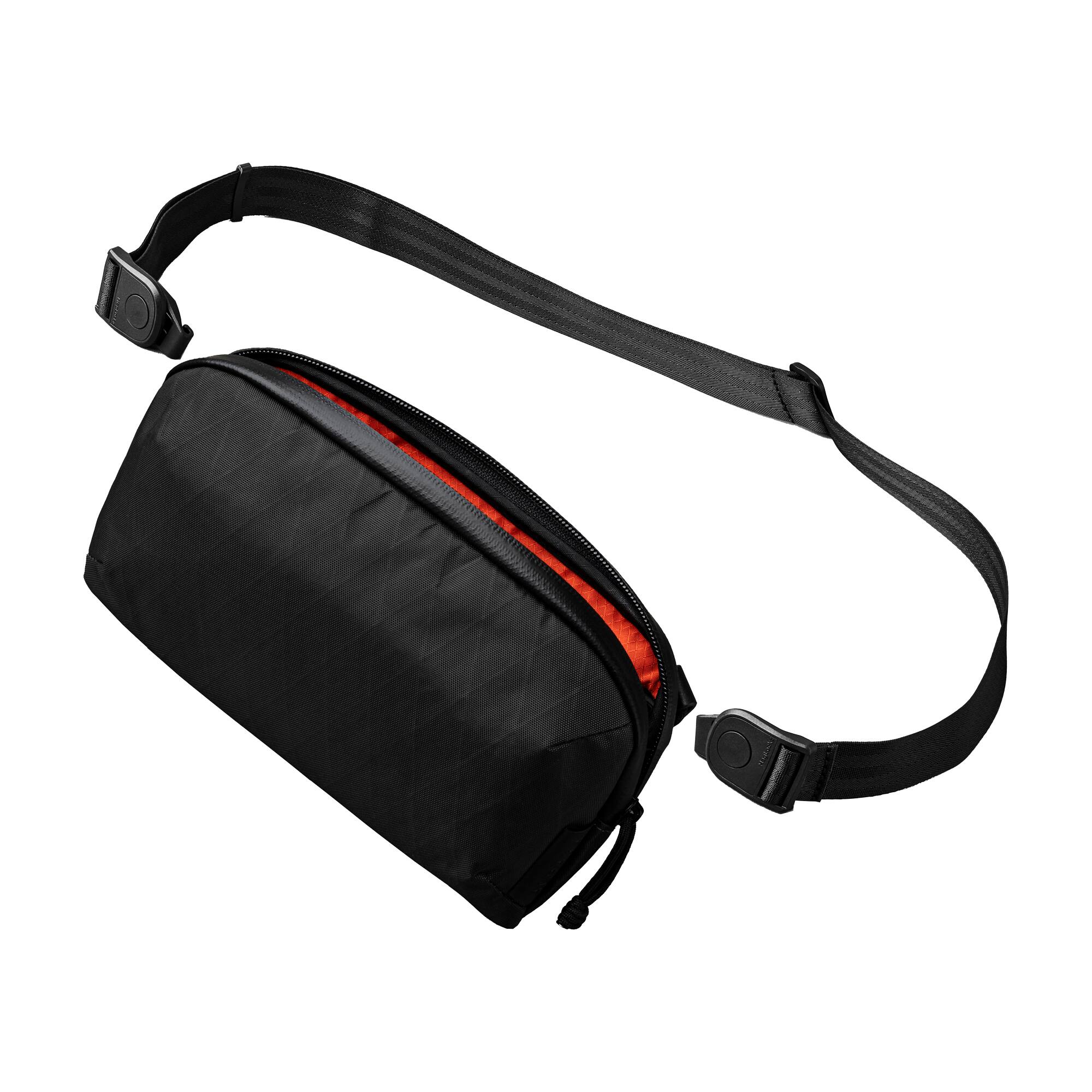Front. ALPAKA - Flight Pouch Pro Passport Holder for Travel,Small Crossbody Bag for Men, phone holder bag,RFID sleeves for credit cards - Black X-Pac X42.