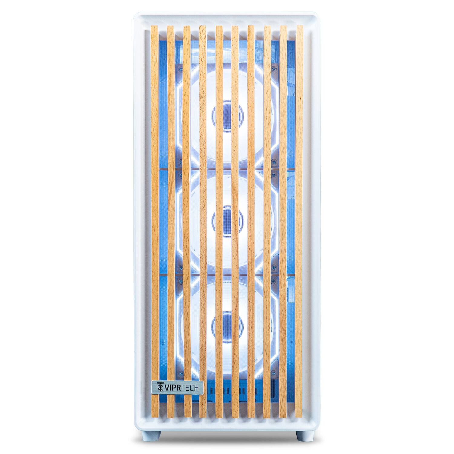 Left. ViprTech - ViprTech Overlord 3.0 Liquid-Cooled Wood PC, Ryzen 9 7900X 5.6Ghz, RTX 5070 Ti 16GB, 32G DDR5, 2T SSD, Gaming Computer W - White.