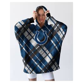 Pegasus - Indianapolis Colts 34" x 34" Digital Dash Sherpa Hooded Fan Cape - Multicolor