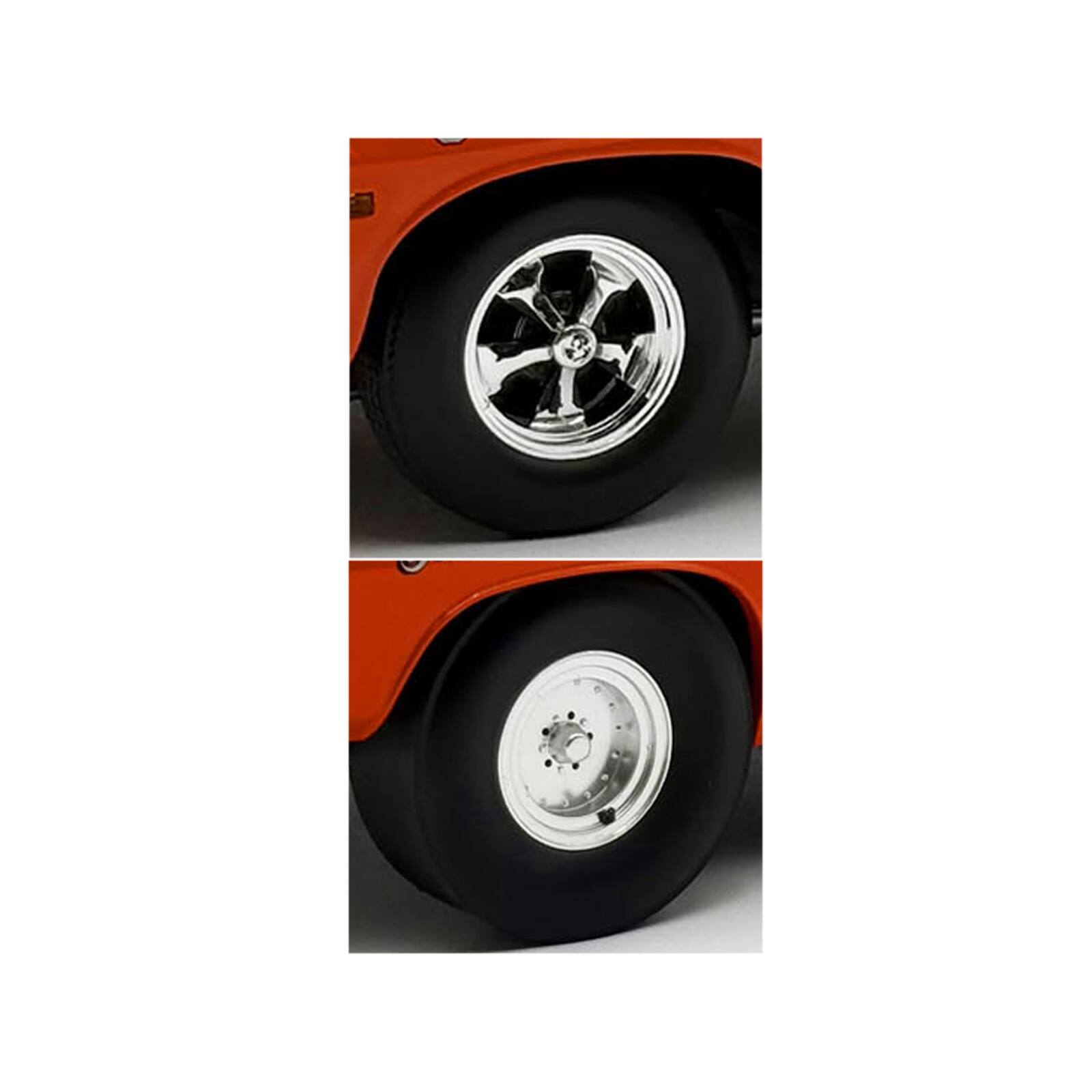 Alt View 1. ACME - "Centerline/Keystone" Wheel and Tire Set of 4 pieces from 1970 Plymouth HEMI Cuda for 1/18 Scale Models by ACME.