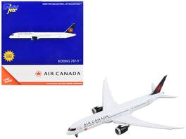 GeminiJets - Boeing 787-9 Commercial Aircraft with Flaps Down Air Canada Tail 1/400 Diecast Model Airplane - White with Black
