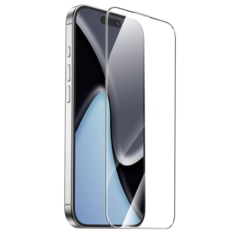 hoco. - Bear Shield Corning Glass Screen Protector for Apple iPhone 16 Pro and iPhone 17, 2-Pack - Clear