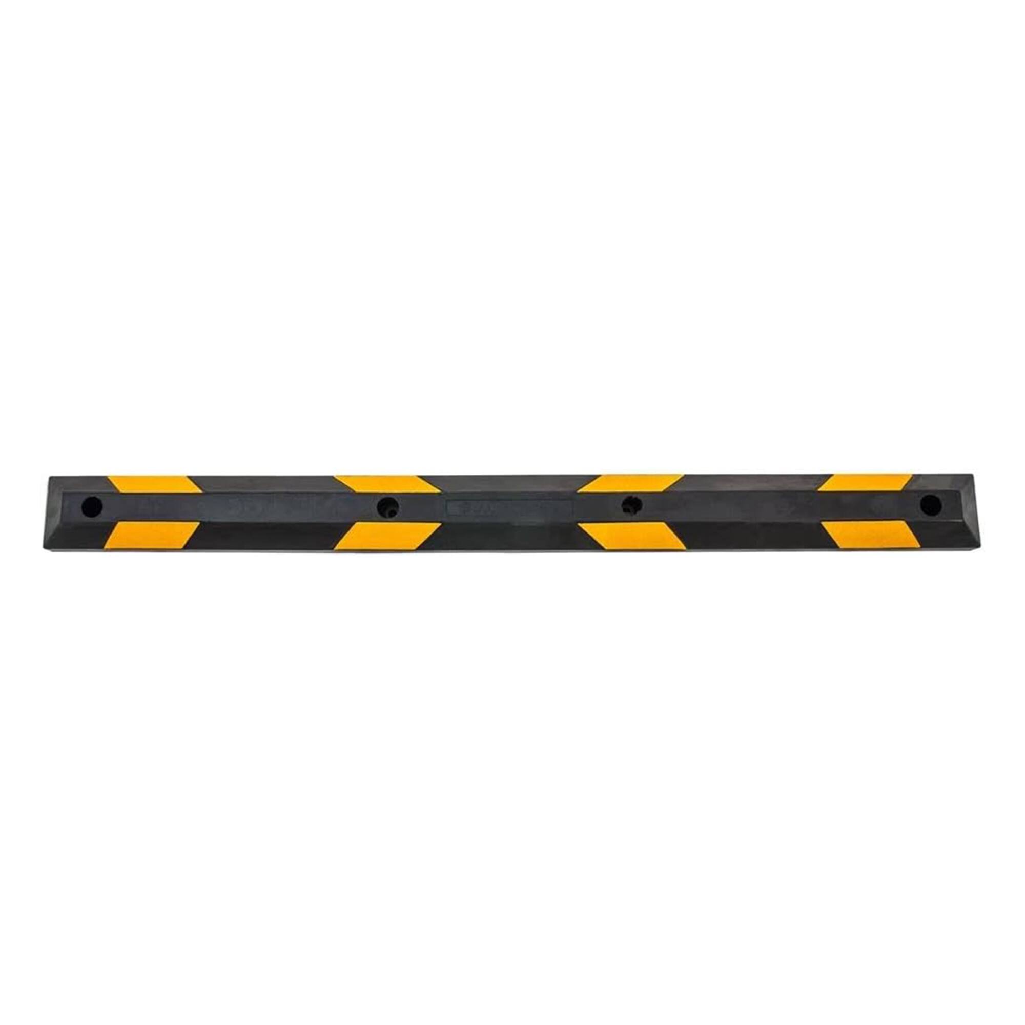Alt View 5. Guardian - Guardian Parking Stop, 6 Foot Long Rubber Curb with Mounting Holes, Black/Yellow.