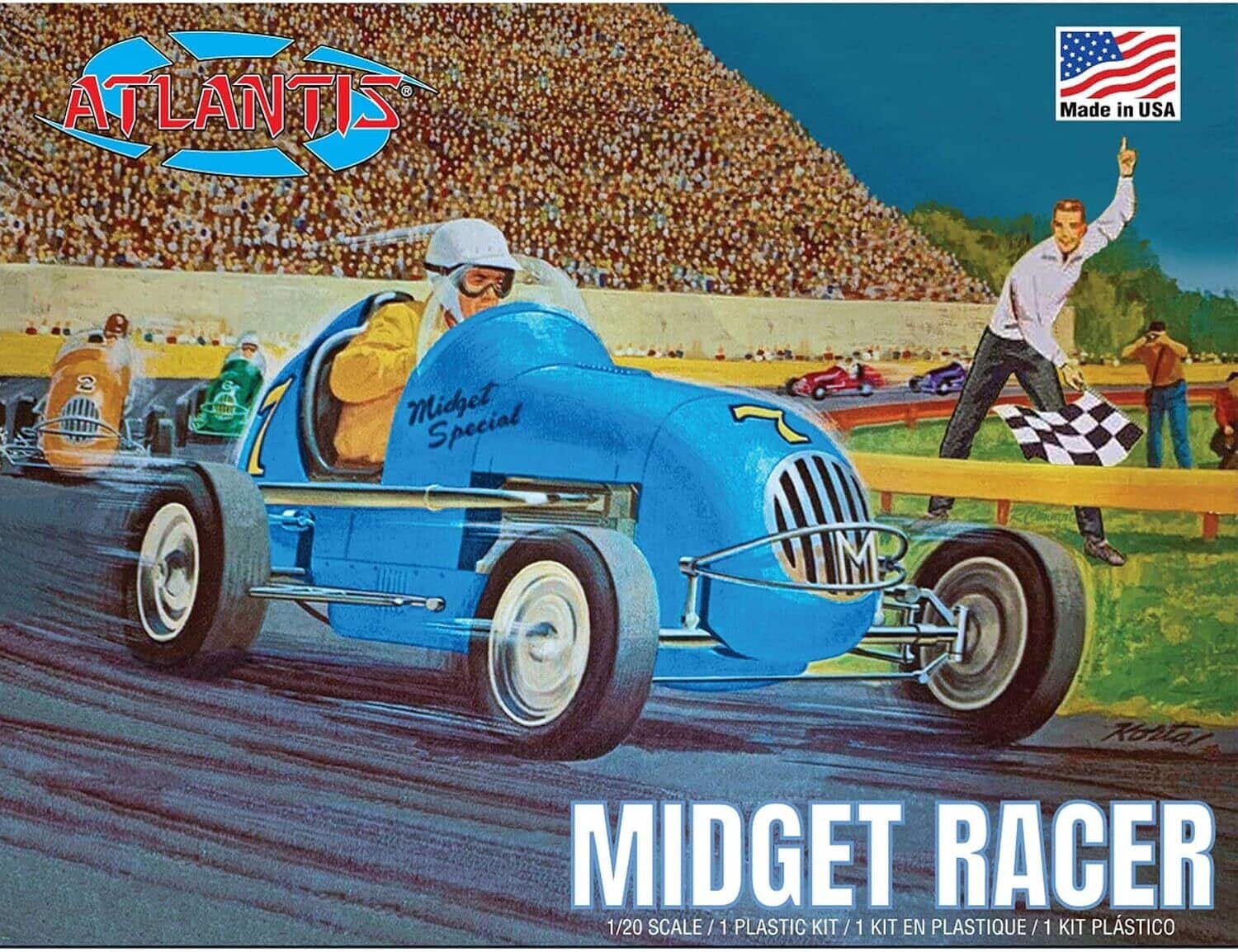 PopMarket - Midget Racer - Midget Special 1/20 Scale Model Kit - COLLECTIBLES - Multicolor