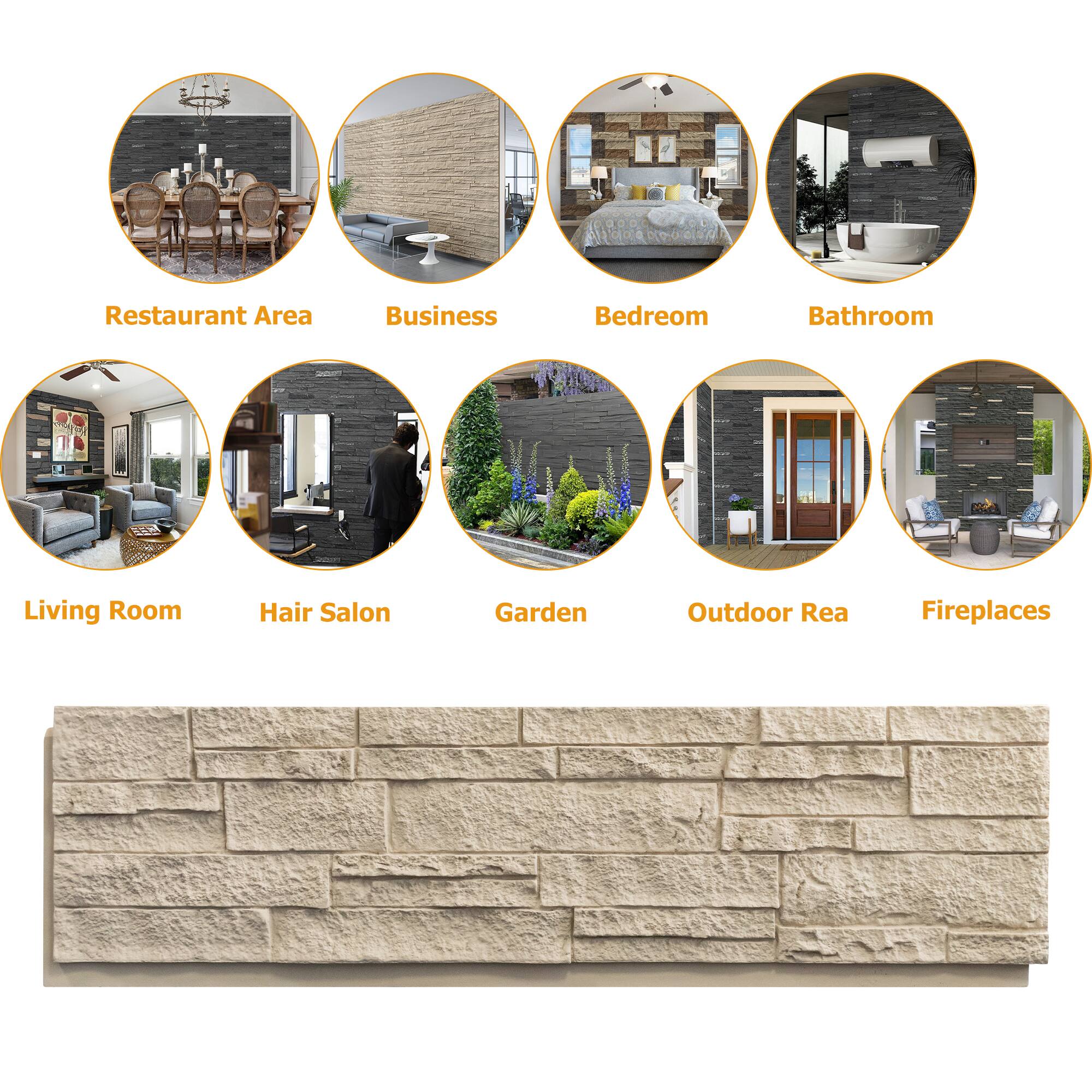 Restaurant Area  
Business  
Bedroom  
Bathroom  
Living Room  
Hair Salon  
Garden  
Outdoor Area  
Fireplaces