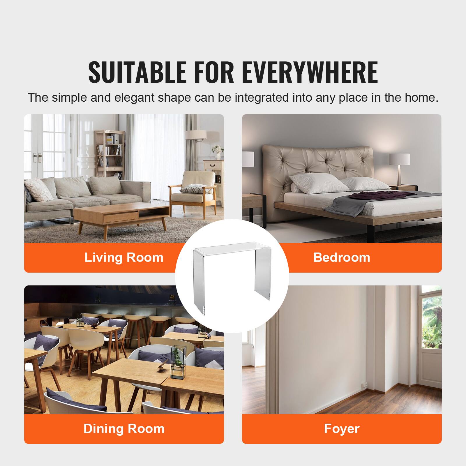 SUITABLE FOR EVERYWHERE

The simple and elegant shape can be integrated into any place in the home.

Living Room

Bedroom

Dining Room

Foyer