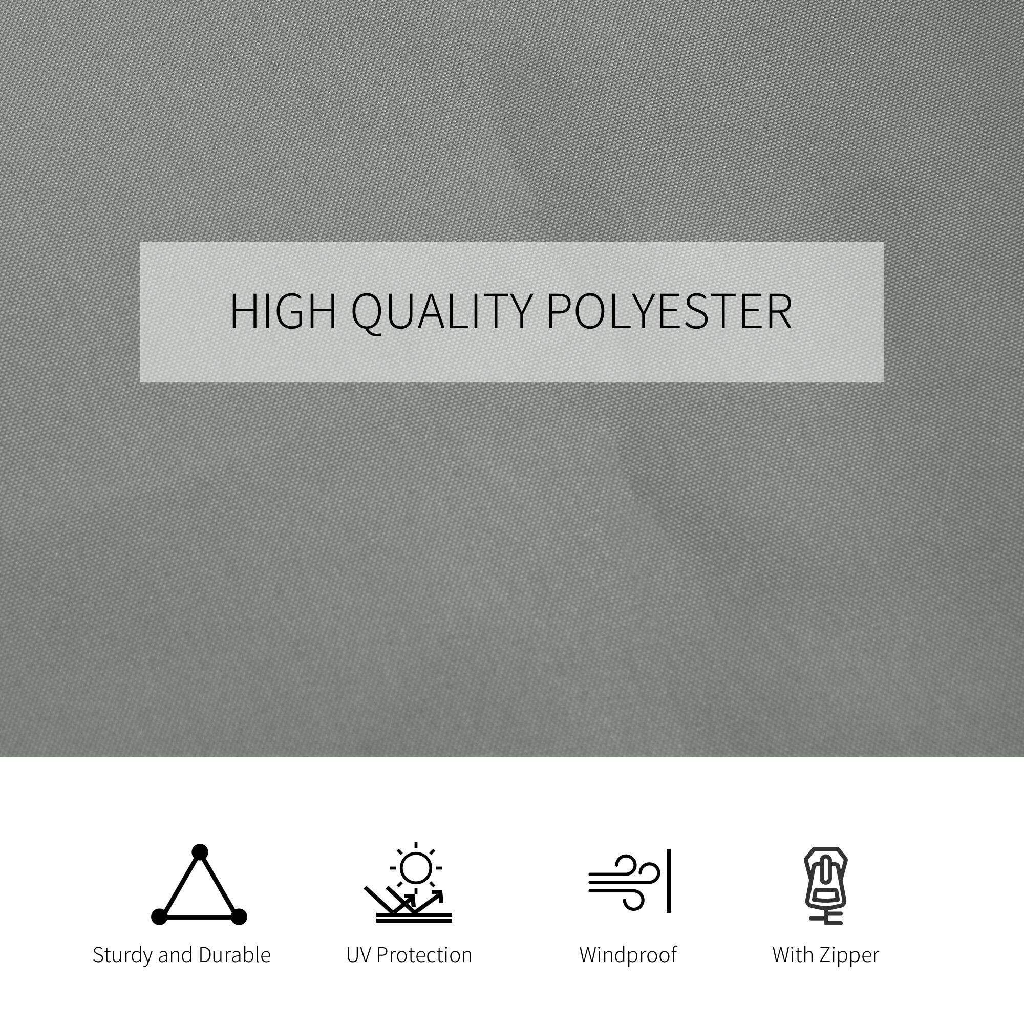 HIGH QUALITY POLYESTER
Sturdy and Durable
UV Protection
Windproof
With Zipper