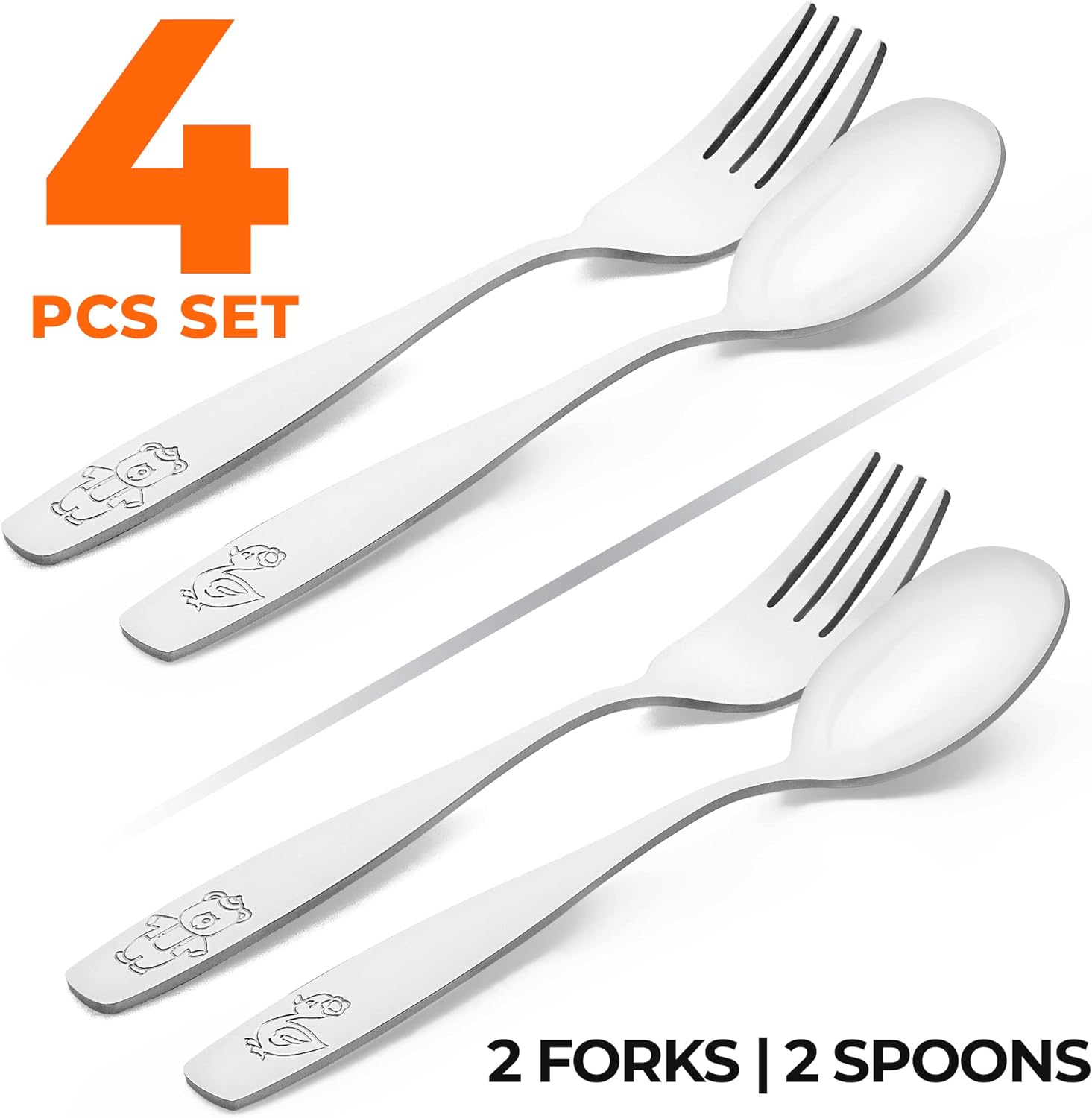 4 PCS SET  
2 FORKS | 2 SPOONS