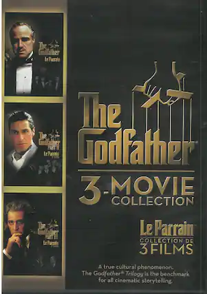 Front. The Godfather: 3-Movie Collection - DVD.