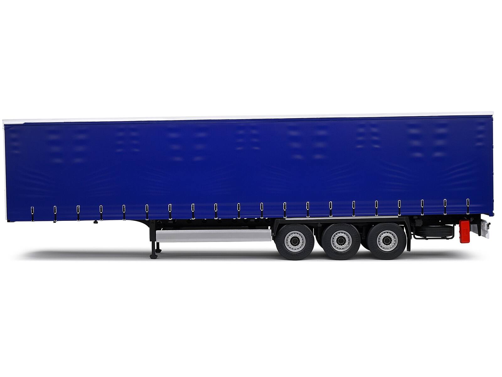 Angle. Solido - Tarpaulin Trailer Blue "Truck Edition" Series 1/24 Diecast Model Car by Solido - Blue.