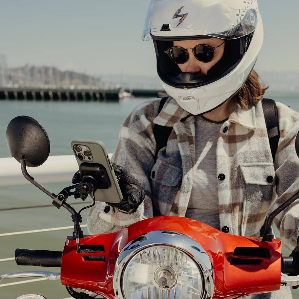 Alt View 2. VEGA AUTOMOTIVE - Mirror And Gps Bar Mount Locking Charging suitable For Bars 7 8 To 1 1 8 Diameter With Slimlink - Default.