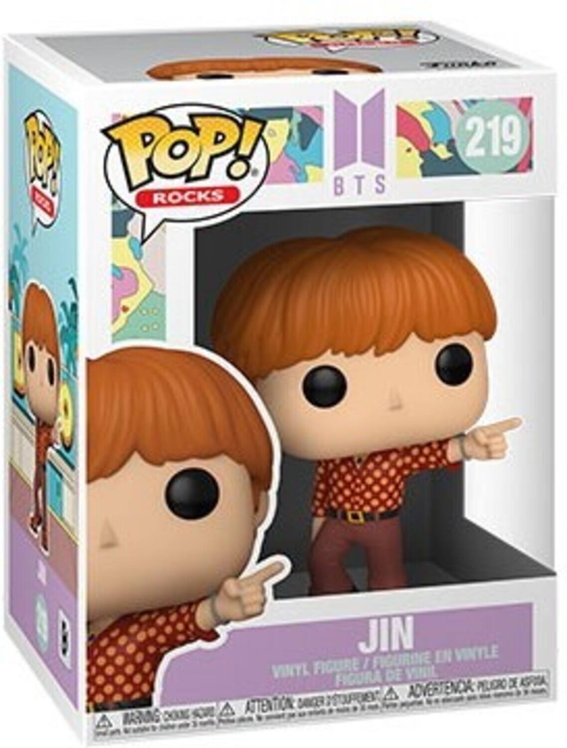 POP! ROCKS BTS 219 WARNING JIN VINYLE FIGURINE EN VINYLE FIGURA DE VINYL