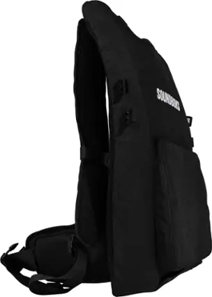 Front. SOUNDBOKS - THE BACKPACK - made for 3, 4 and Go - Black.