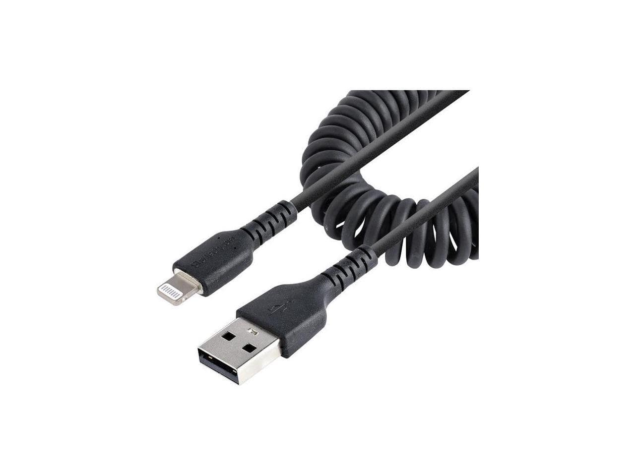 StarTech.com - StarTech 1m USB to Lightning Cable, MFi Certified, Durable Coiled iPhone Charger