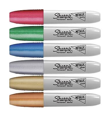 Sharpie METALLIC Pink Permanent Marker  
Sharpie METALLIC Green Permanent Marker  
Sharpie METALLIC Blue Permanent Marker  
Sharpie METALLIC Gold Permanent Marker  
Sharpie METALLIC Bronze Permanent Marker