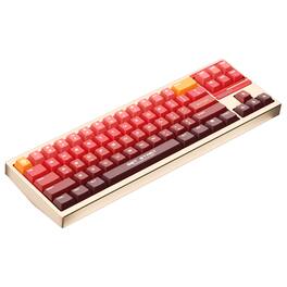 Uniqmag - UQ71 High Precision Magnetic Switch Springless RGB TKL Gaming Keyboard for PC, MAC - Crimson Gold - Crimson Red