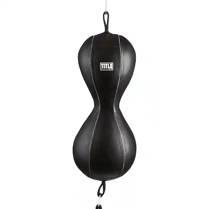 Front. TITLE Boxing - Title Boxing Mexican Style 2-N-1 Double End Bag - Black.