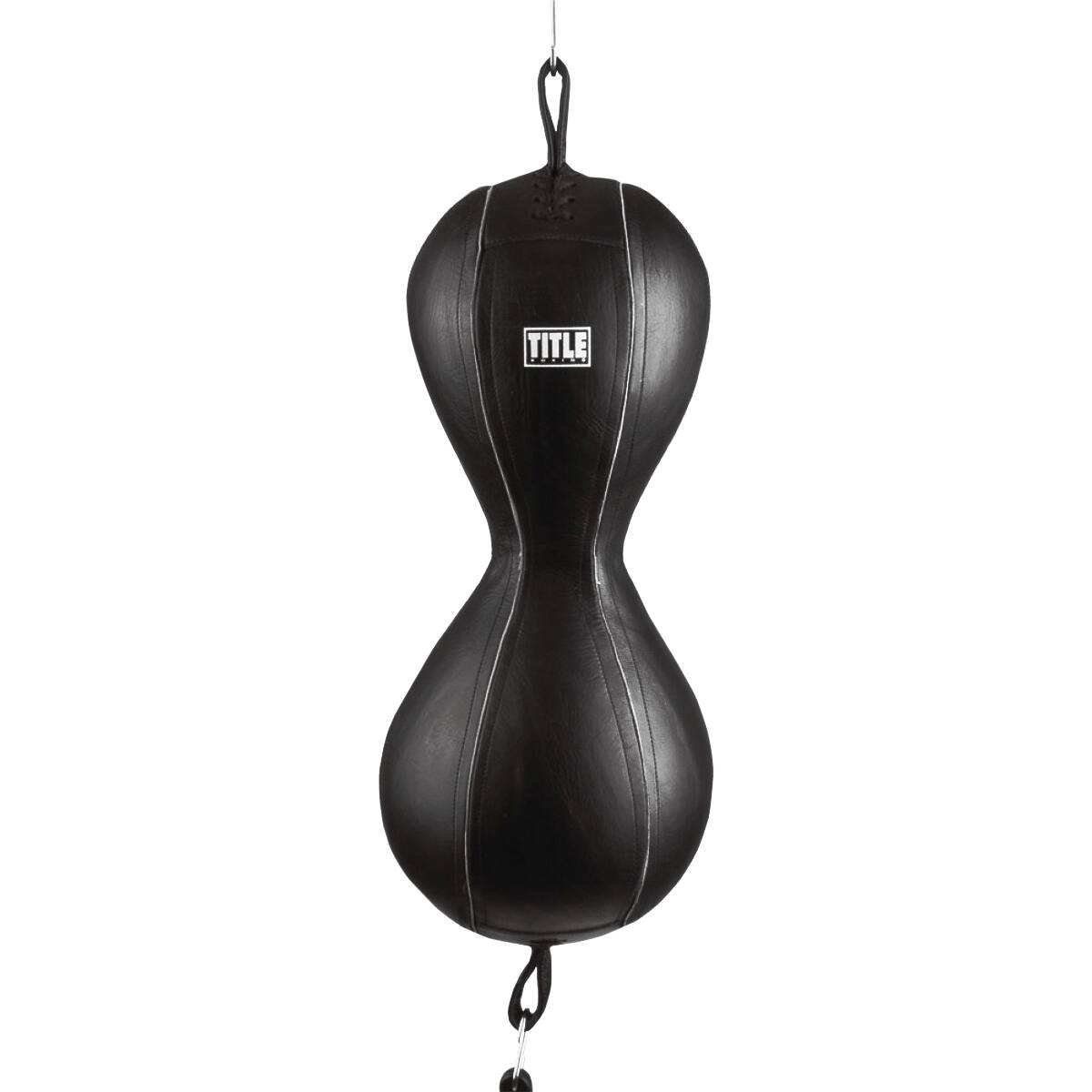 Front. TITLE Boxing - Title Boxing Mexican Style 2-N-1 Double End Bag - Black.