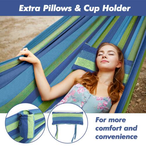 Extra Pillows & Cup Holder

For more comfort and convenience