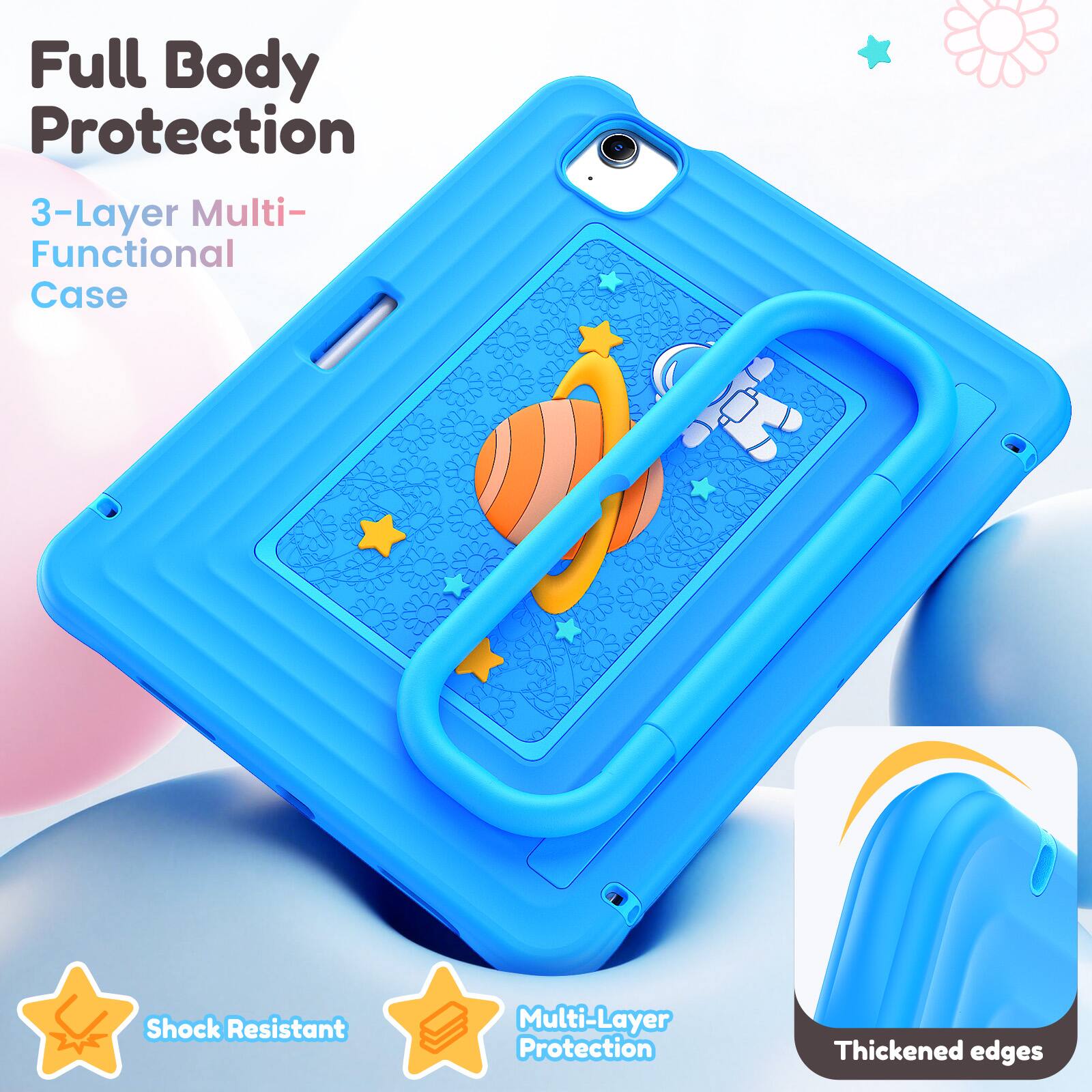 Full Body Protection  
3-Layer Multi-Functional Case  
Shock Resistant  
Multi-Layer Protection  
Thickened Edges