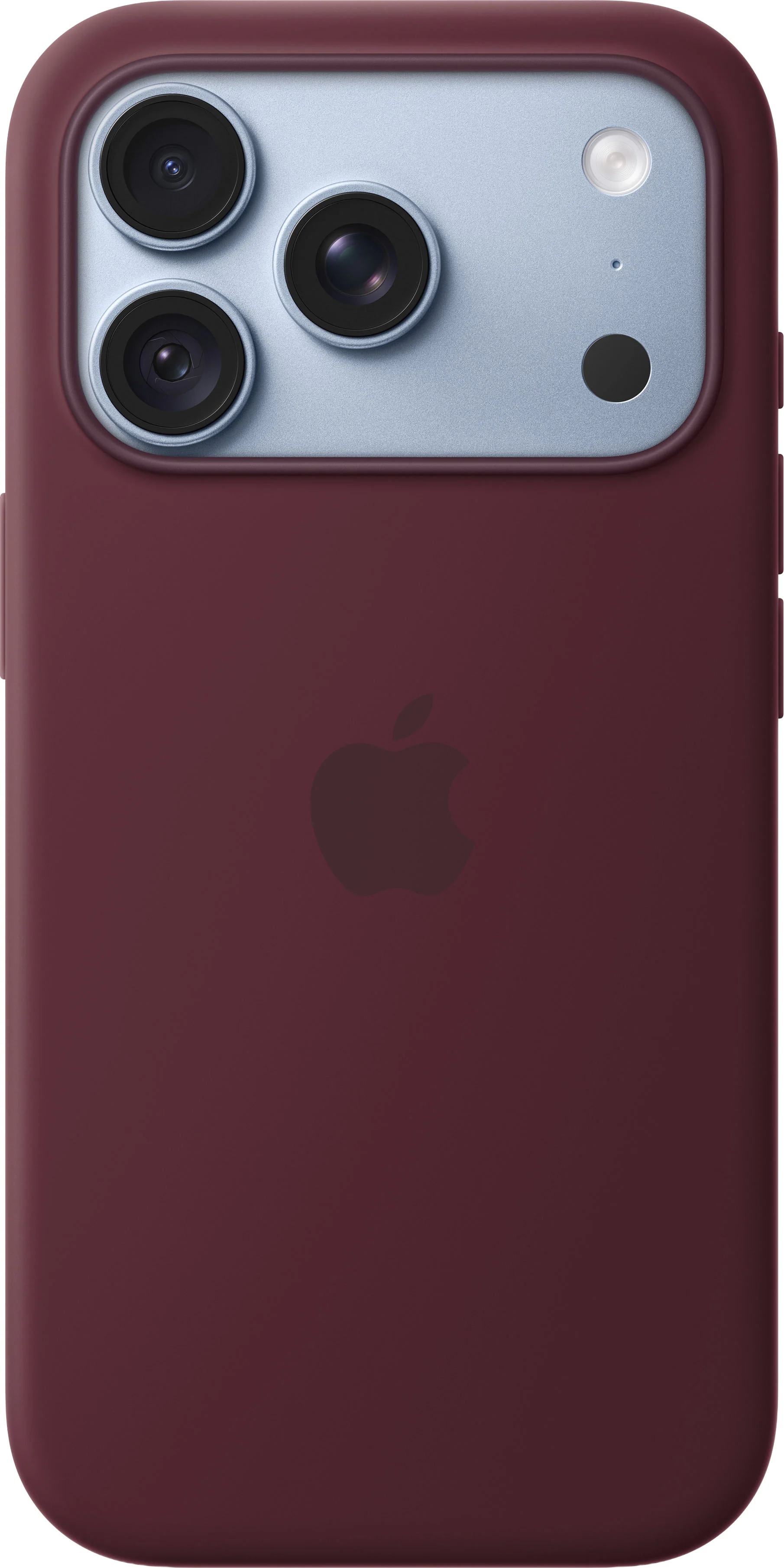 Alt View 1. Apple - iPhone 18 Pro Silicone Case with MagSafe (2026) - Burgundy.