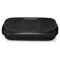 Lifepro - Waver Mini Vibration Plate Exercise Machine – Portable Full Body Vibration Platform - Black - Front_Zoom