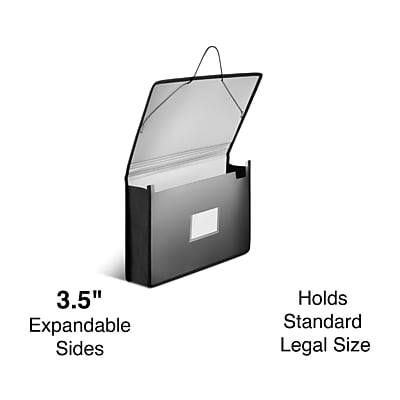 3.5" Expandable Sides  
Holds Standard Legal Size