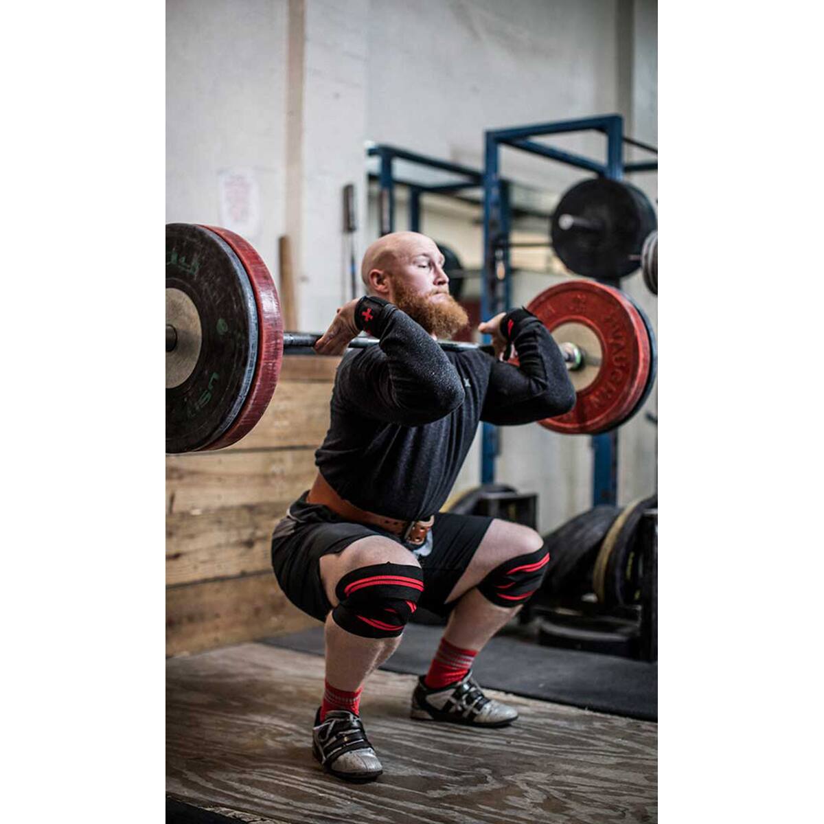 Alt View 5. Harbinger - Harbinger Red Line Weight Lifting Wrist Wraps - Black.