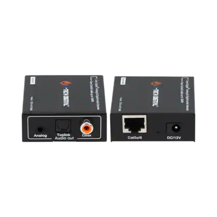 Analog Toslink Audio out Coax Cat5e/6 DC/12V