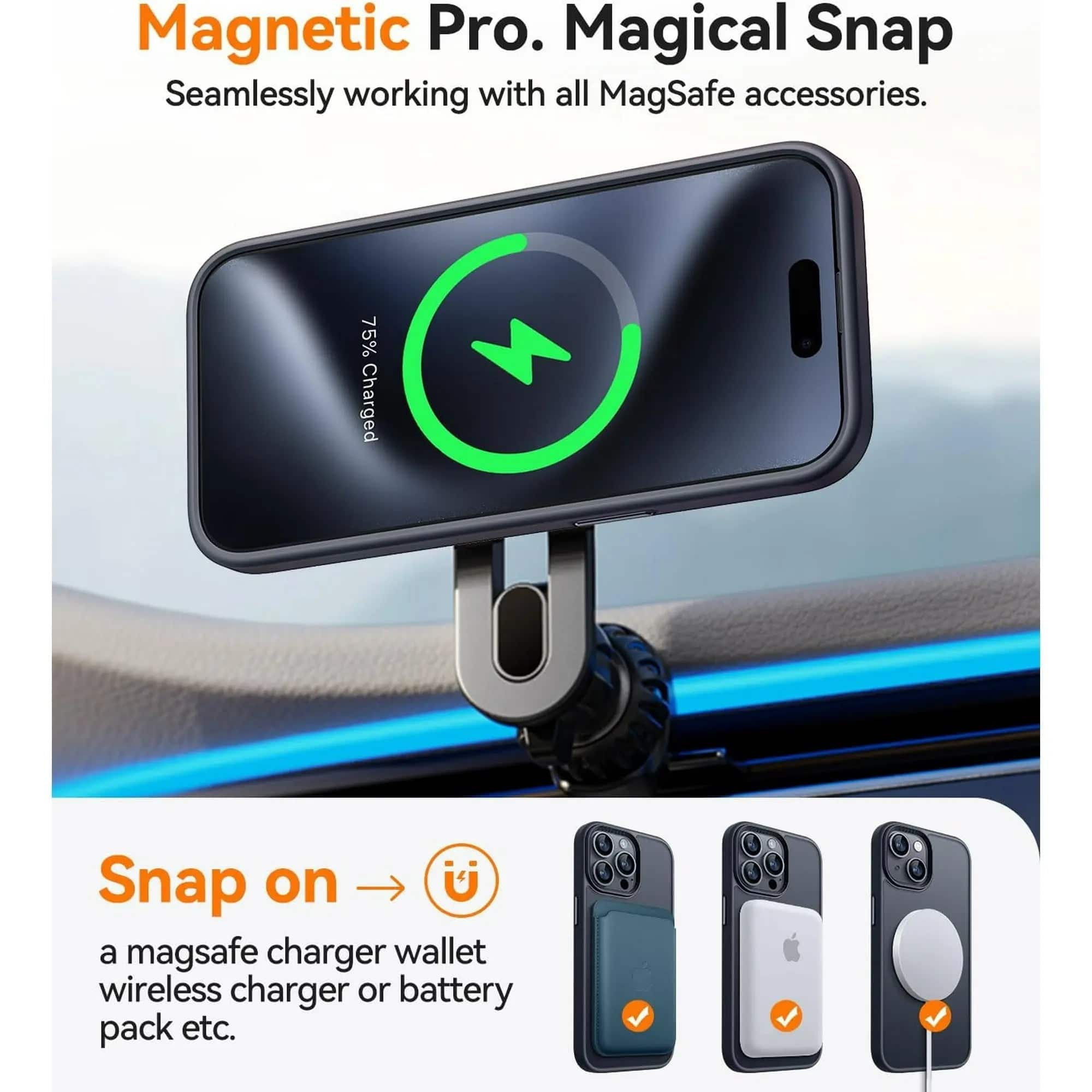 Bundle Entronix for iPhone 13 Pro Max [Magnetic] Translucent Matte