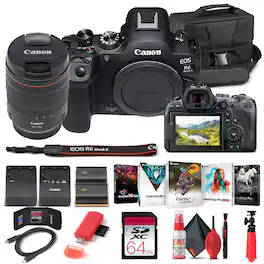 Canon - EOS R6 Mark II Mirrorless Camera with 24-105mm f/4 Lens 5666C011