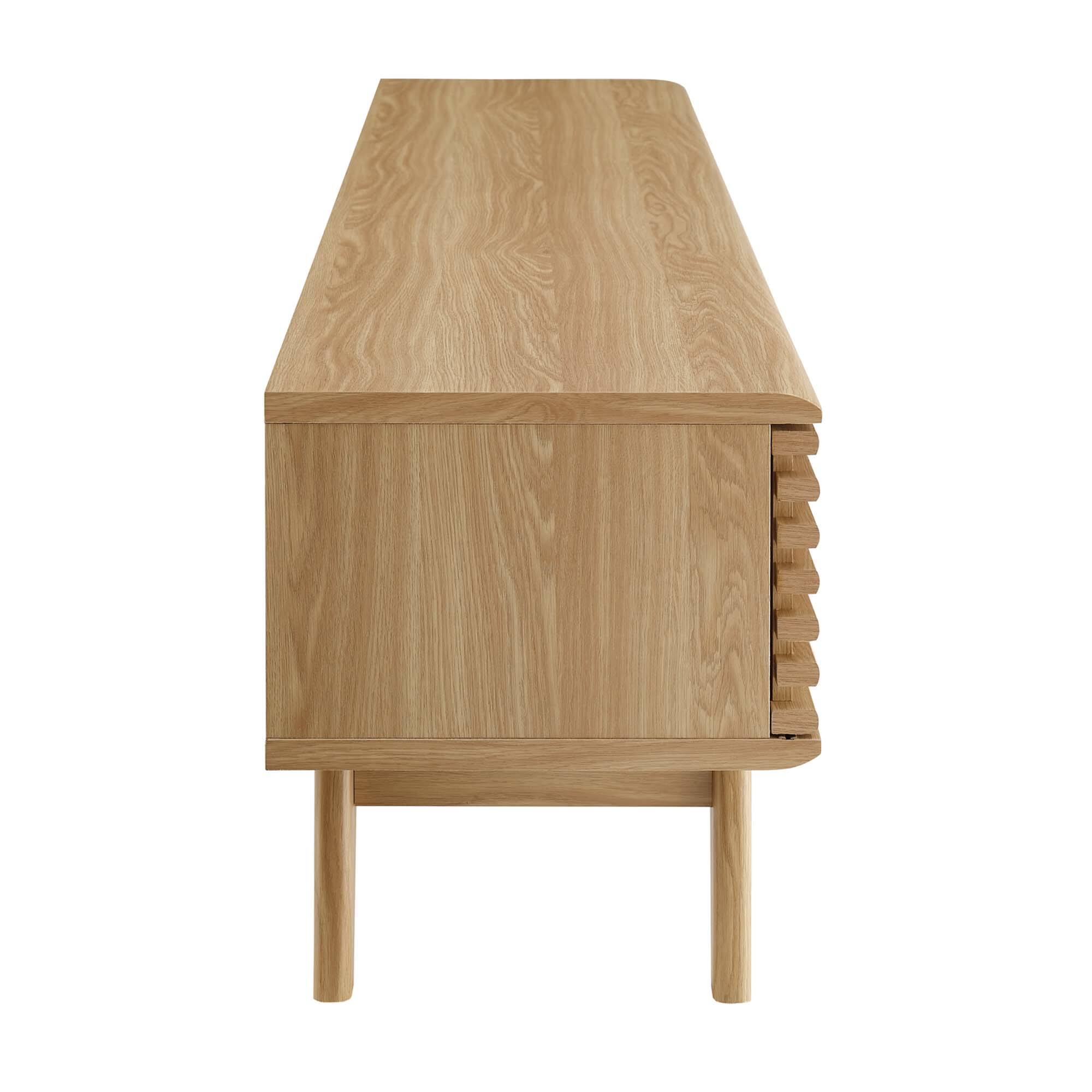 Angle. Modway - Render 70" Entertainment Center TV Stand by Modway - Oak.